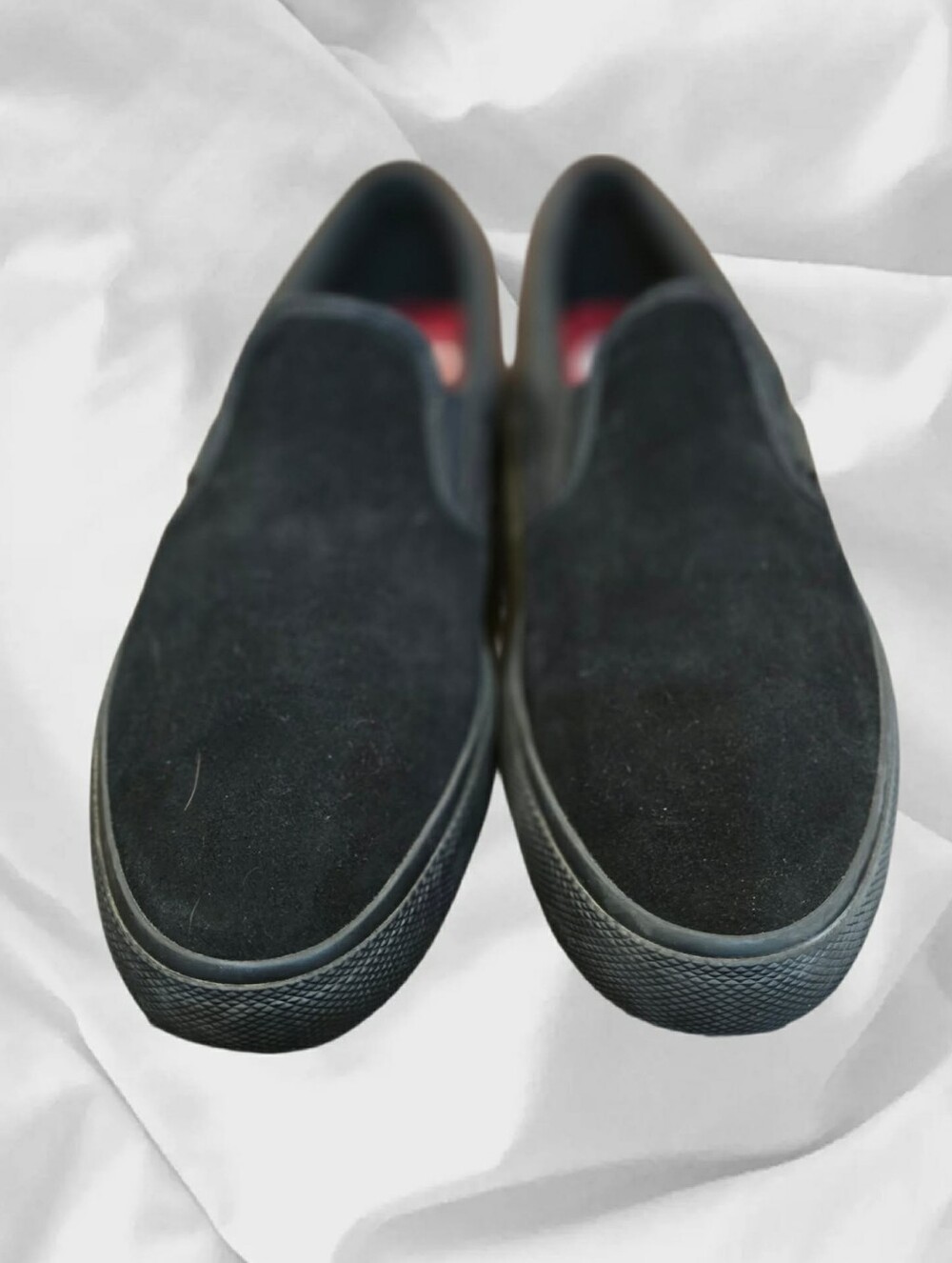 LN! DC Shoes Manual Slip-On S Triple Black Suede Skate Sneakers